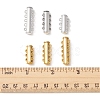 6Pcs 6 Styles Multi-Strand Brass Magnetic Slide Lock Clasps Set KK-FS0001-22-6