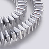 Electroplated Non-magnetic Synthetic Hematite Bead Strand G-E495-08B-1
