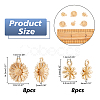 16Pcs 2 Style Brass Charms KK-AR0002-43-2