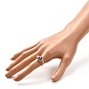 Copper Wire Wrapped Handmade Lampwork Adjustable Rings for Women or Men RJEW-JR00389-5