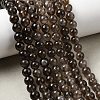 Natural Smoky Quartz Beads Strands G-B167-A09-6mm-1