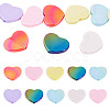 10Pcs UV Plating Opaque Acrylic Beads OACR-TA0001-11-2