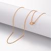 Ion Plating(IP) 304 Stainless Steel Necklace MAK-K004-18G-1