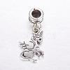 Tibetan Style Alloy European Dangle Charms MPDL-J041-04AS-2