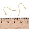 SHEGRACE Brass French Hooks with Loop XGR0002G-02G-3