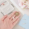 5Pcs 925 Sterling Silver Feather Charms with Jump Rings with 1Pc Double Sided Suede Fabric Silver Polishing Cloth FIND-BBC0015-94-3