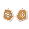 Epoxy Resin Pendants RESI-S380-02D-2