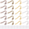 60Pcs Brass Earring Hooks FIND-SC0020-36-1