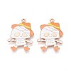 Halloween Theme Alloy Enamel Pendants ENAM-T022-54G-10-1
