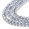 Electroplate Transparent Glass Beads Strands X1-GLAA-H021-01B-FR03-5