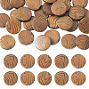 30Pcs Natural Schima Wood Beads WOOD-TA0003-07-2