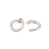 Tarnish Resistant 304 Stainless Steel Open Jump Rings STAS-R049-6x1mm-3