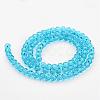 Transparent Glass Bead Strands GLAA-G013-8mm-49-2