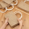 Reusable Jute Tote Bags LS-AJEW-WH0816-490-3