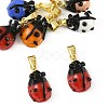 6Pcs Handmade Lampwork Pendants LAMP-FS0001-57A-3