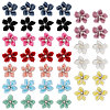 40Pcs 10 Colors Velvet with Resin Rhinestone Cabochons FIND-CA0011-27-1