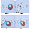 DIY Dangle Earring Making DIY-SC0010-51P-7