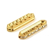 Brass Crystal Rhinestone Spacer Bars RB-T019-01A-G-2