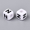 Opaque Acrylic Beads SACR-N020-04A-N-2