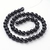 Synthetic Black Stone Beads Strands X-GSR4mmC044-3