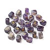 Rectangle Natural Amethyst Rune Stones G-Z059-01J-1