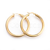 201 Stainless Steel Big Hoop Earrings EJEW-A052-19F-G-1