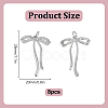 8Pcs Brass Micro Pave Cubic Zirconia Pendants KK-DR0001-46-2
