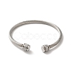 Non-Tarnish 304 Stainless Steel Cuff Bangles BJEW-P310-01P-2