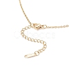 Brass Micro Pave Clear Cubic Zirconia Pendant Necklace NJEW-JN05390-02-5