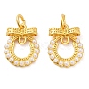ABS Plastic Bead Alloy Pendants ENAM-M008-04G-02-1