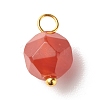 Chakra Theme Natural Genmstone Charms X-PALLOY-JF01241-3