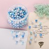 400Pcs 4 Colors Opaque Acrylic Beads MACR-SZ0001-79D-3