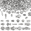 142Pcs 16 Styles Tibetan Style Zinc Alloy Beads FIND-PH0062-06-1