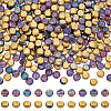 150Pcs 10 Colors Electroplate Glass Beads GLAA-AR0001-79B-1