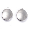 Tarnish Resistant 316 Stainless Steel Locket Pendants STAS-O132-02P-2