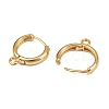 Brass Hoop Earring Findings KK-P310-35G-2