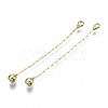 Brass Chain Tassel Big Pendants KK-R129-12A-G-1