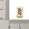 Rack Plating Brass Enamel Beads KK-U029-22G-04-3