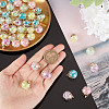 50Pcs 5 Colors Glow in the Dark Luminous Glass Globe Pendants GLAA-PH0002-76-5
