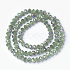 Electroplate Glass Beads Strands EGLA-A034-J4mm-G04-2