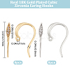 8 Pairs 2 Colors Brass Earring Hooks KK-BBC0008-12-2