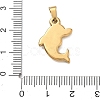 304 Stainless Steel Pendants STAS-B141-03A-G-3