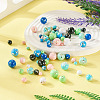 160Pcs 8 Colors Assembled Synthetic Stone and Trochus Shell Beads G-TA0002-31C-7