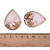 Brass & Epoxy Resin Pendants KK-Q082-03KCG-01-3
