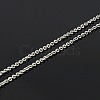 Anti-Tarnish Rhodium Plated 925 Sterling Silver Necklaces STER-M034-33B-3