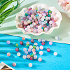 200Pcs 10 Colors Crackle Glass Beads Strands GLAA-TA0003-31B-6