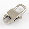 Tarnish Resistant Polished 316 Surgical Stainless Steel Lobster Claw Clasps X-STAS-R072-34-2