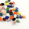 Pearlized Plated Opaque Glass Cabochons PORC-S778-18x25-M-1
