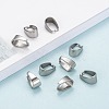 Tarnish Resistant 201 Stainless Steel Snap on Bails X-STAS-H052-6