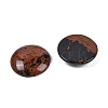 Natural Mahogany Obsidian Cabochons G-H1596-FR-25mm-22-2
